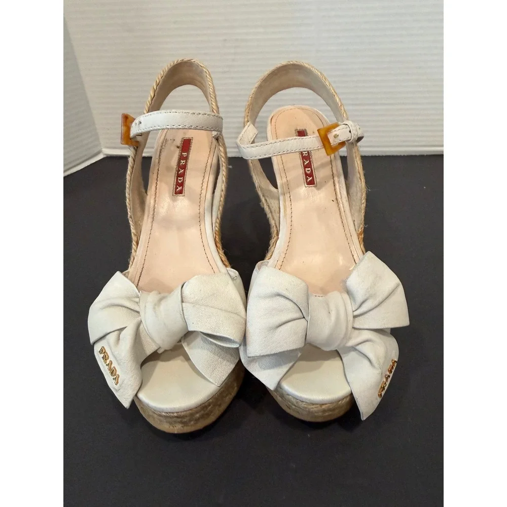 Prada espadrille wedge